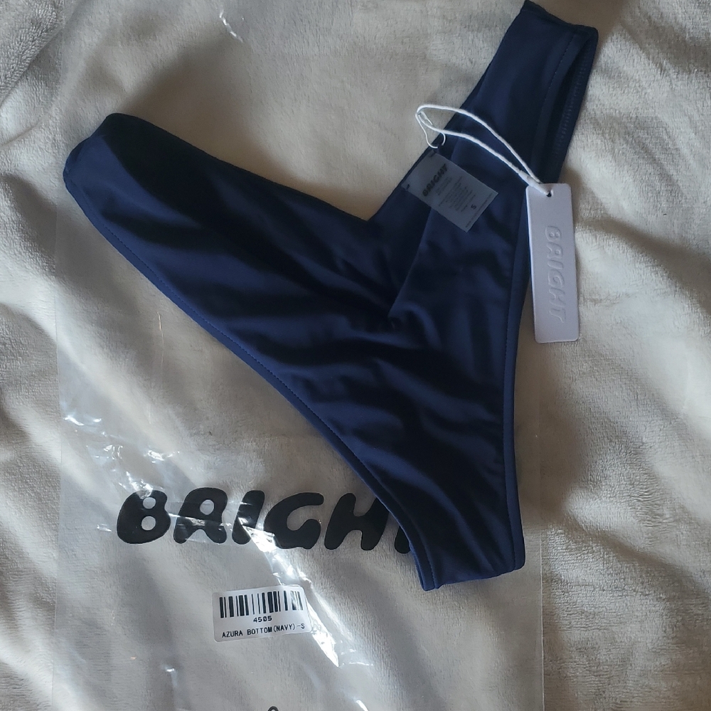 Bright Navy Bikini Bottom